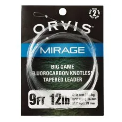 Riverge Orvis Mirage Big Game Fluorocarbon Gezogenes Vorfach 9ft