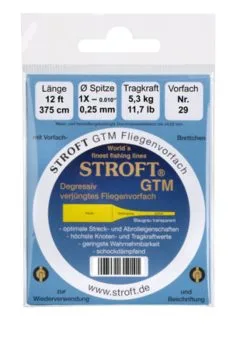 Stroft GTM Tapered Leader 12ft 19 Stroft GTM Tapered Leader 12ft -Guideline Verkäufe vorfachbrettchen 29