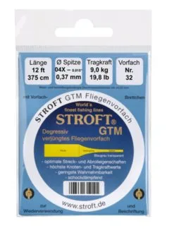 Stroft GTM Tapered Leader 12ft 22 Stroft GTM Tapered Leader 12ft -Guideline Verkäufe vorfachbrettchen 32